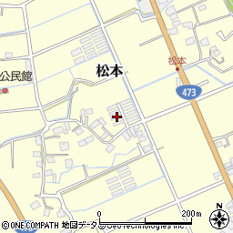 静岡県牧之原市松本145周辺の地図