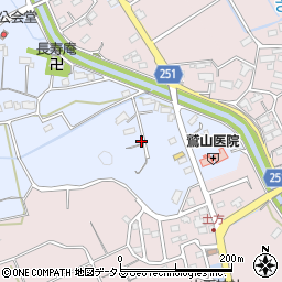 静岡県掛川市上土方嶺向615周辺の地図