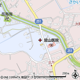 静岡県掛川市上土方嶺向639周辺の地図