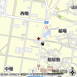愛知県田原市浦町西畑117周辺の地図