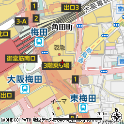 日米英語学院　梅田校周辺の地図