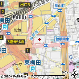 リンガーハットＰＲＥＭＩＵＭ梅田店周辺の地図