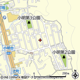 奈良県生駒市小明町2115-3周辺の地図