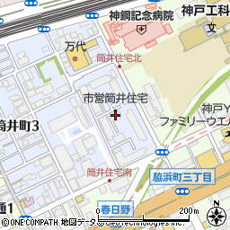 市営筒井住宅周辺の地図