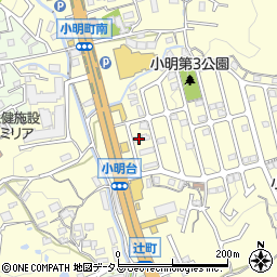 奈良県生駒市小明町2105-6周辺の地図
