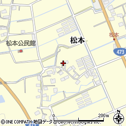 静岡県牧之原市松本155周辺の地図