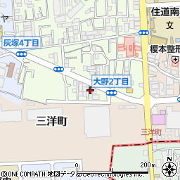 白芳荘９号館周辺の地図