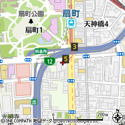 大阪府大阪市北区末広町3-22周辺の地図