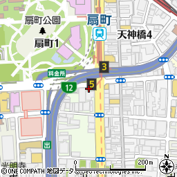 大阪府大阪市北区末広町3-23周辺の地図