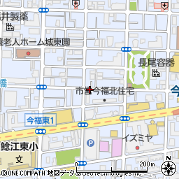 大阪府大阪市城東区今福東周辺の地図