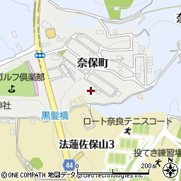 奈良県奈良市奈保町18-22周辺の地図