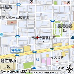 大阪府大阪市城東区今福東周辺の地図