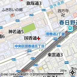 兵庫県神戸市中央区国香通4丁目1-22周辺の地図