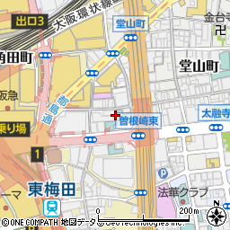 食堂ことこ　梅田店周辺の地図