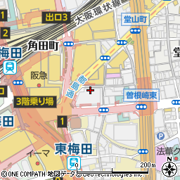 大阪府大阪市北区小松原町周辺の地図