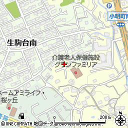 奈良県生駒市小明町1130-118周辺の地図
