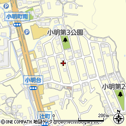 奈良県生駒市小明町2109-3周辺の地図