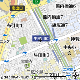 メイナー新神戸周辺の地図