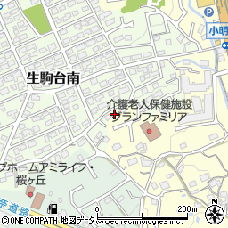 奈良県生駒市生駒台南5周辺の地図