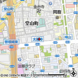 株式会社東急ホテルズ　大阪営業所周辺の地図