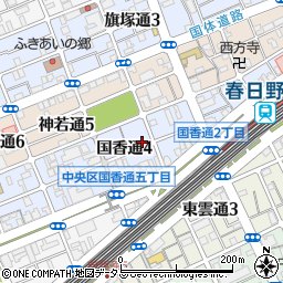 兵庫県神戸市中央区国香通4丁目2-2周辺の地図