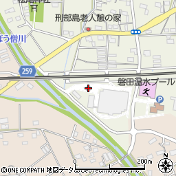 静岡県磐田市刑部島303周辺の地図
