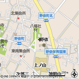 愛知県豊橋市野依町八幡周辺の地図