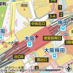 カフェラ 大丸梅田店周辺の地図