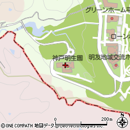 神戸明生園周辺の地図