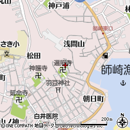 愛知県知多郡南知多町師崎寺脇周辺の地図