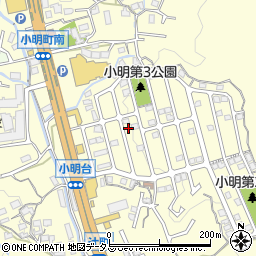 奈良県生駒市小明町2109-15周辺の地図