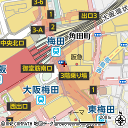 ユニクロｅｋｉｍｏ梅田店周辺の地図