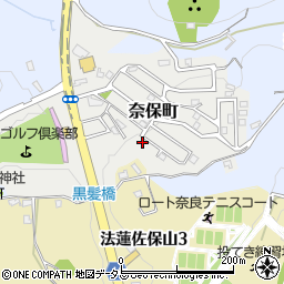 奈良県奈良市奈保町18-19周辺の地図