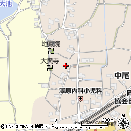 岡山県岡山市東区中尾733周辺の地図