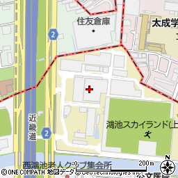 大阪府東部流域下水道事務所　鴻池水みらいセンター周辺の地図