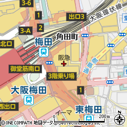 バーバリー梅田阪急チルドレン周辺の地図