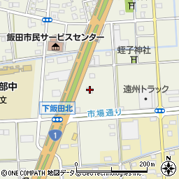 静岡県浜松市中央区飯田町1118周辺の地図