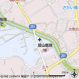 静岡県掛川市上土方嶺向650周辺の地図