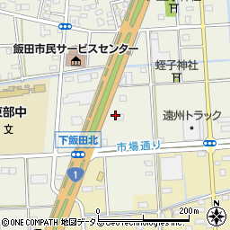 静岡県浜松市中央区飯田町1117周辺の地図