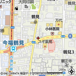 大阪王将鶴見店周辺の地図