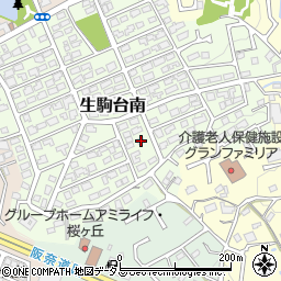奈良県生駒市生駒台南234周辺の地図