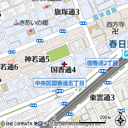 兵庫県神戸市中央区国香通4丁目2-8周辺の地図