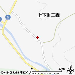 広島県府中市上下町二森195周辺の地図