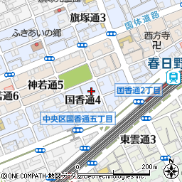 兵庫県神戸市中央区国香通4丁目2周辺の地図