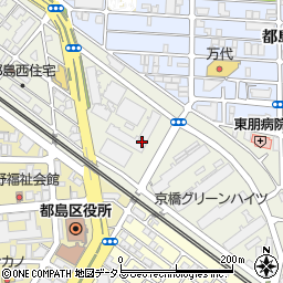 大阪府大阪市都島区都島南通周辺の地図