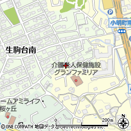 奈良県生駒市生駒台南3周辺の地図