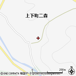 広島県府中市上下町二森176周辺の地図