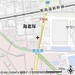 静岡県磐田市海老塚1043周辺の地図