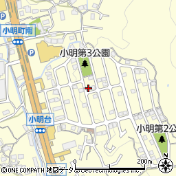 奈良県生駒市小明町2112-4周辺の地図