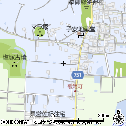 奈良県奈良市歌姫町70-2周辺の地図